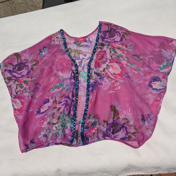 FREE PEOPLE Sheer Floral Top - Picture 3 of 5